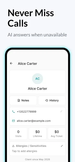 Never miss calls — AI answers when unavailable